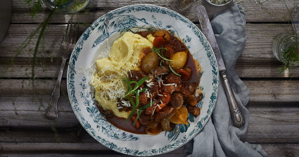 Klassisk Boeuf Bourguignon | Oppskrift | Gilde