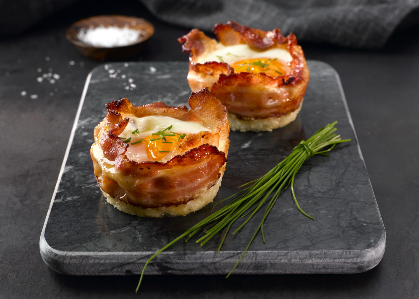 Egg og bacon muffins