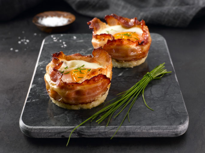 Egg og bacon muffins